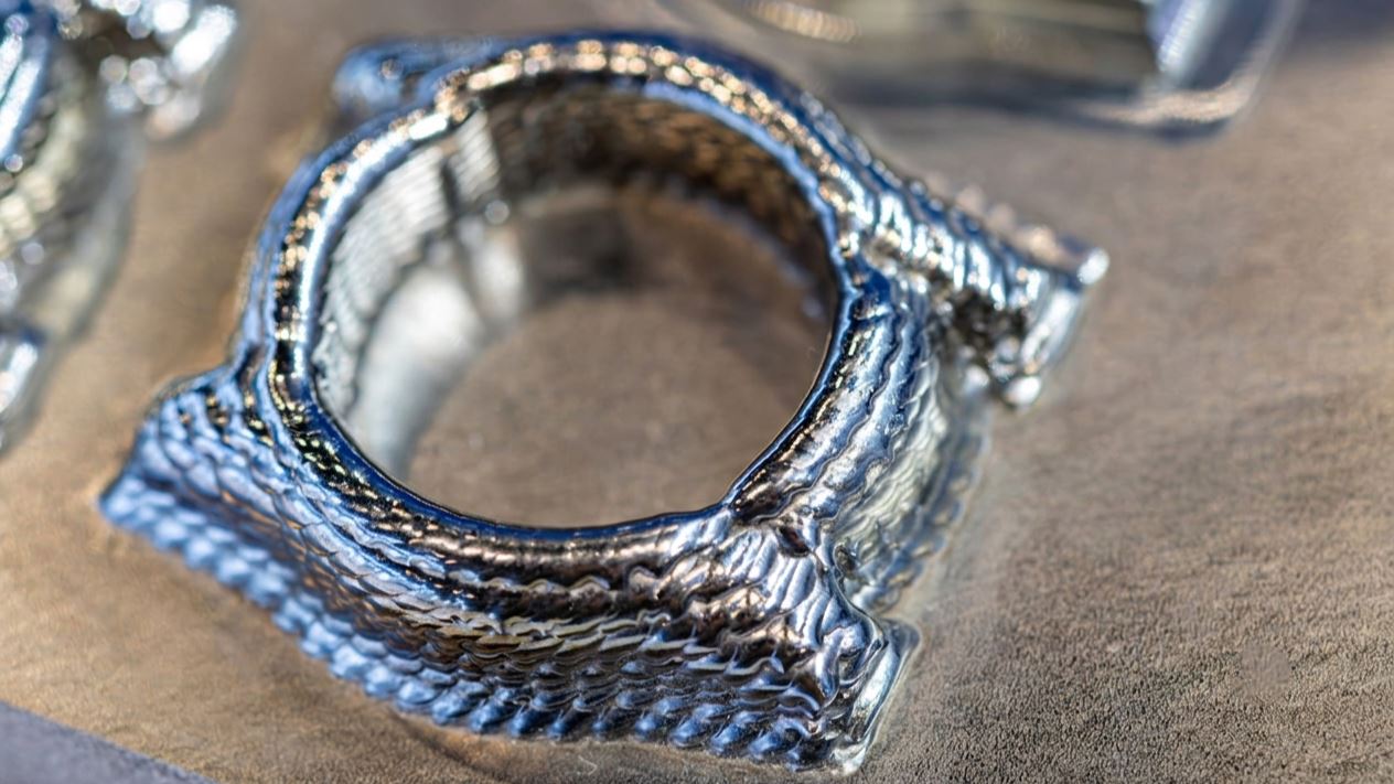 Wire-Laser gedrucktes Metallbauteil