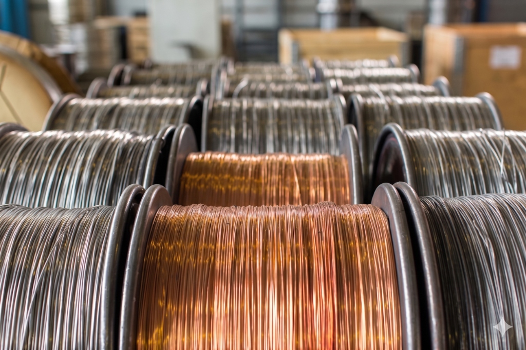 Kupferdrahtspulen für additiven Metalldruck