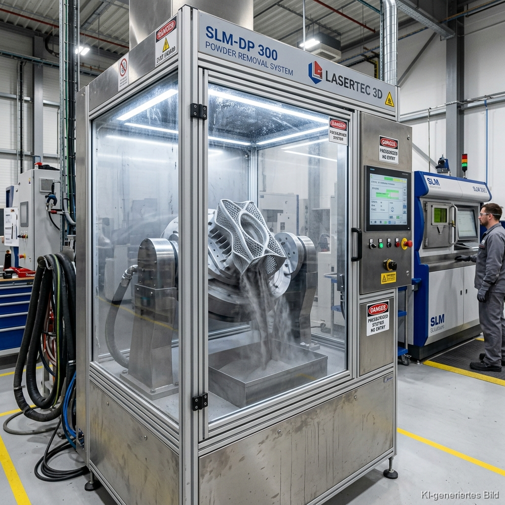 Cover Automatisierte Pulverentfernung (De-Powdering)