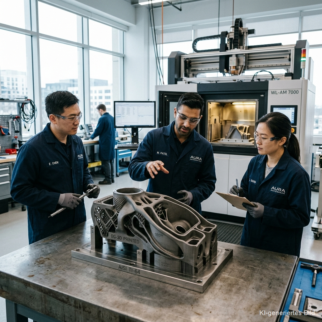 Cover Wire-Laser Metal 3D-Druck im Weltraum (Zero-G)
