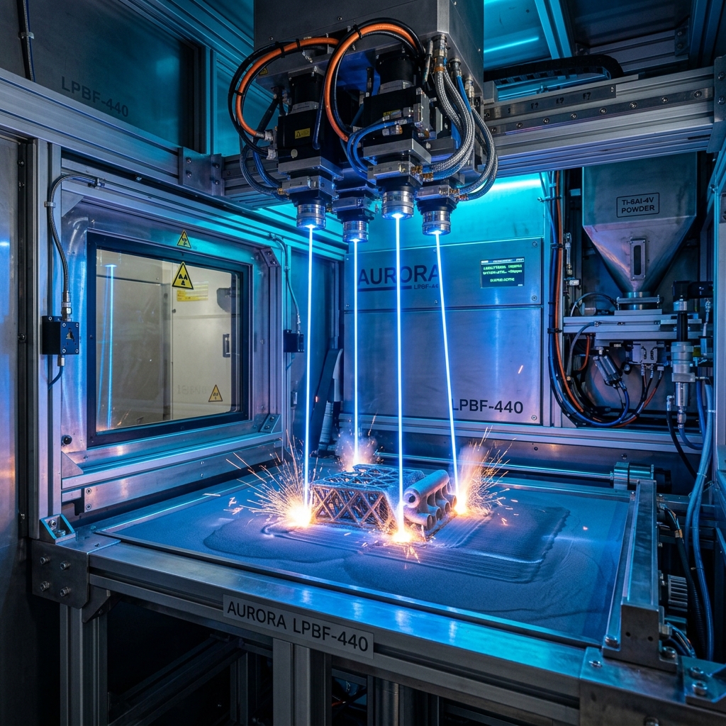 Neue Quad-Laser Anlage (LPBF) in Betrieb genommen